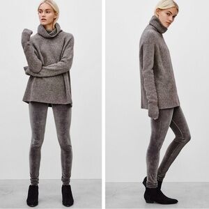 Wilfred Free Daria Leggings Pant Velvet Velour - Black